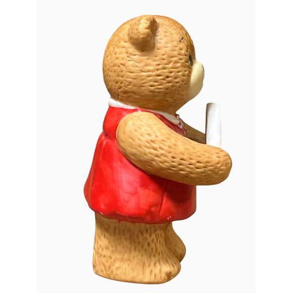 Lucy and Me Ceramic Birthday Bear Collectible Number 4 Figurine Vintage - Picture 4 of 8